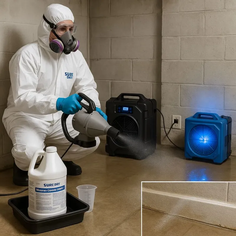 Sanitization and Odor Removal process in Cross Mountain, TX